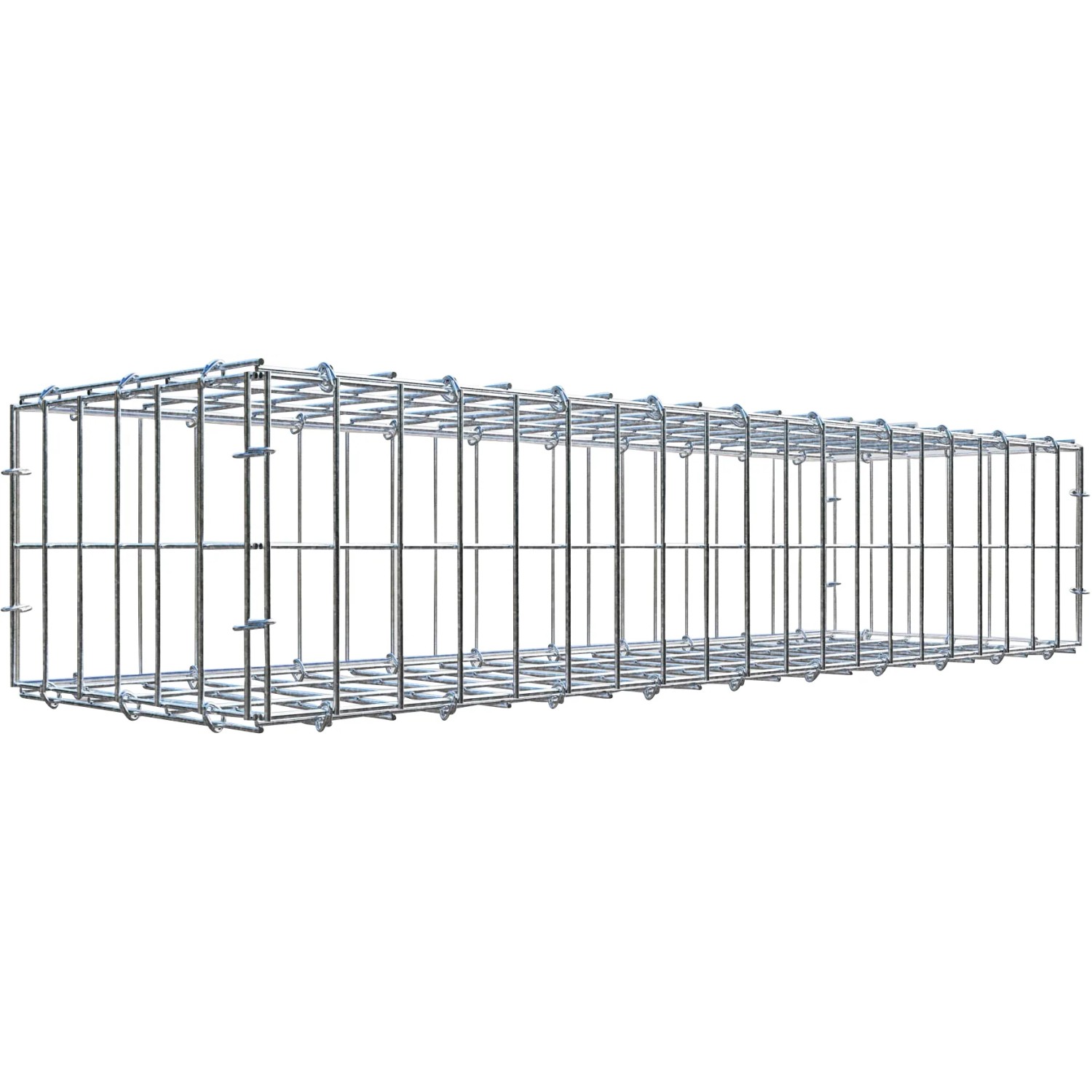 Gabiona C-Ring-Gabione 20 x 100 x 30 cm Maschenw 5 x 10 cm