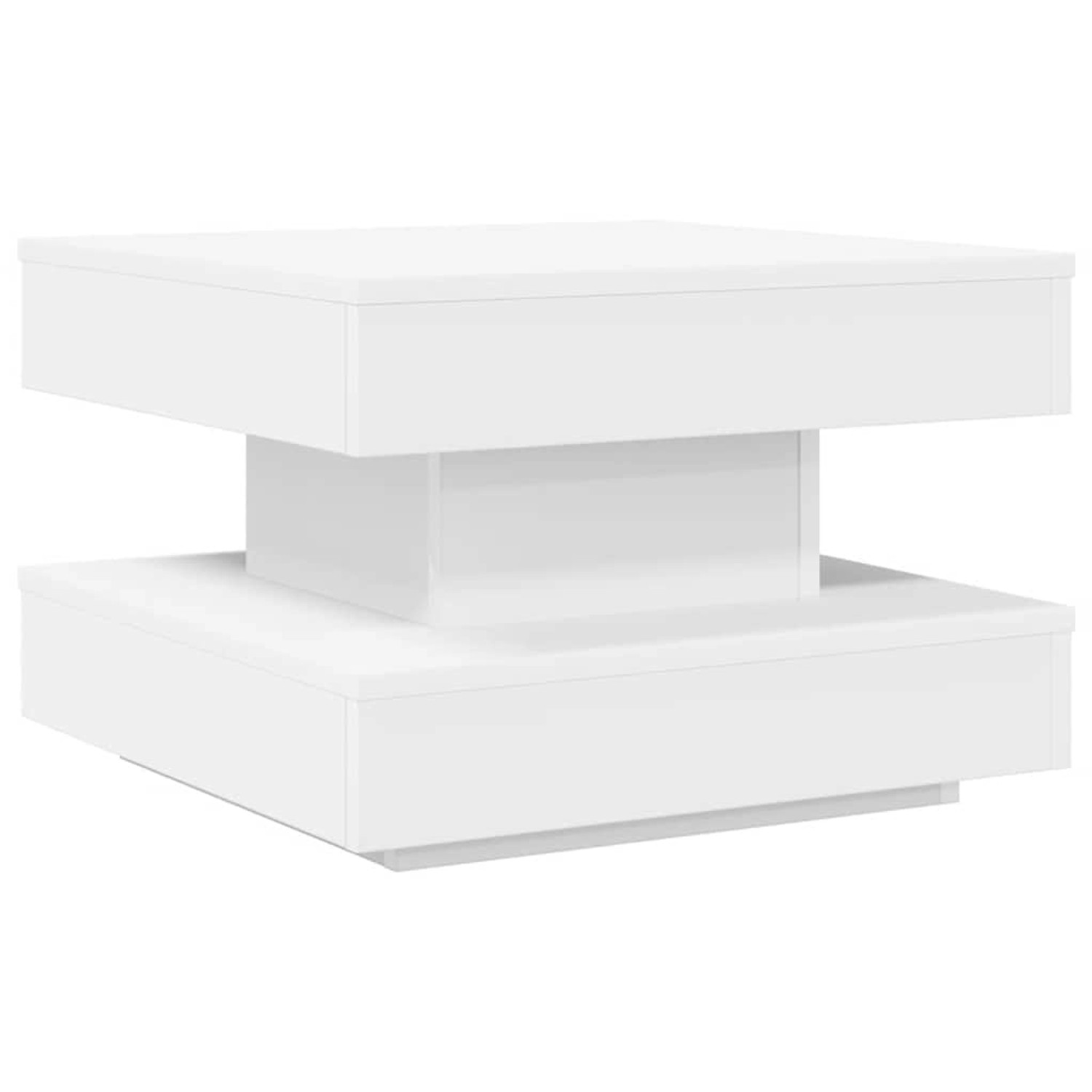 vidaXL Couchtisch 360-Grad Drehbar Weiß 50x50x34,5 cm 858470 günstig online kaufen