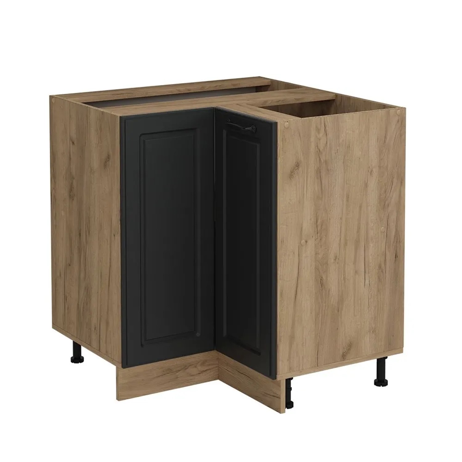 Vicco Eckunterschrank R-Line Anthrazit Landhaus 76 x 82 ohne Arbeitsplatte Art Nr 53438