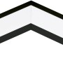 Schwarzer Eglo Alu Eckverbinder links für LED-Eckprofile zur Verbindung von LED-Streifen.