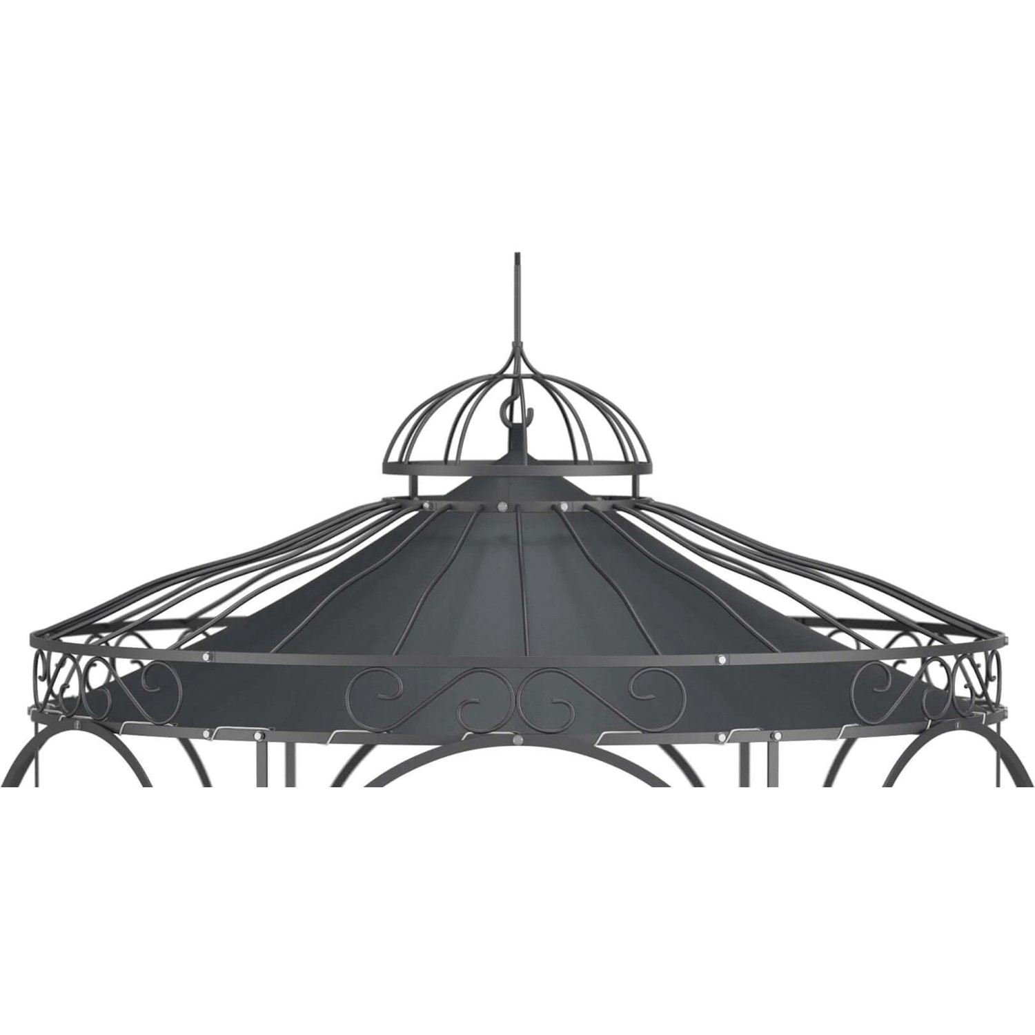 Eleo Sonnensegel Siena Ø 210 cm für Pavillon Siena Anthrazit