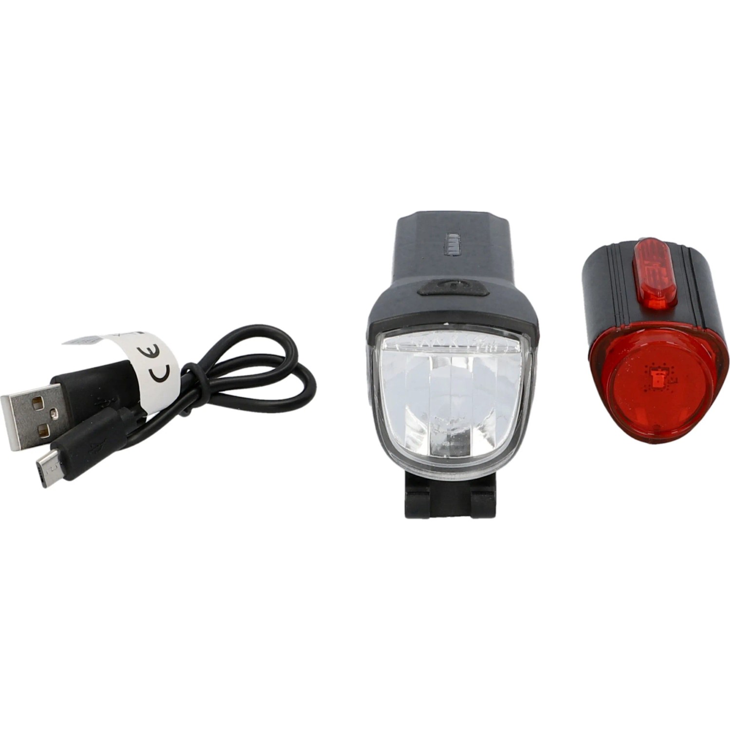 FISCHER Akku-USB-LED-Beleuchtungs-Set TWIN, 30 Lux