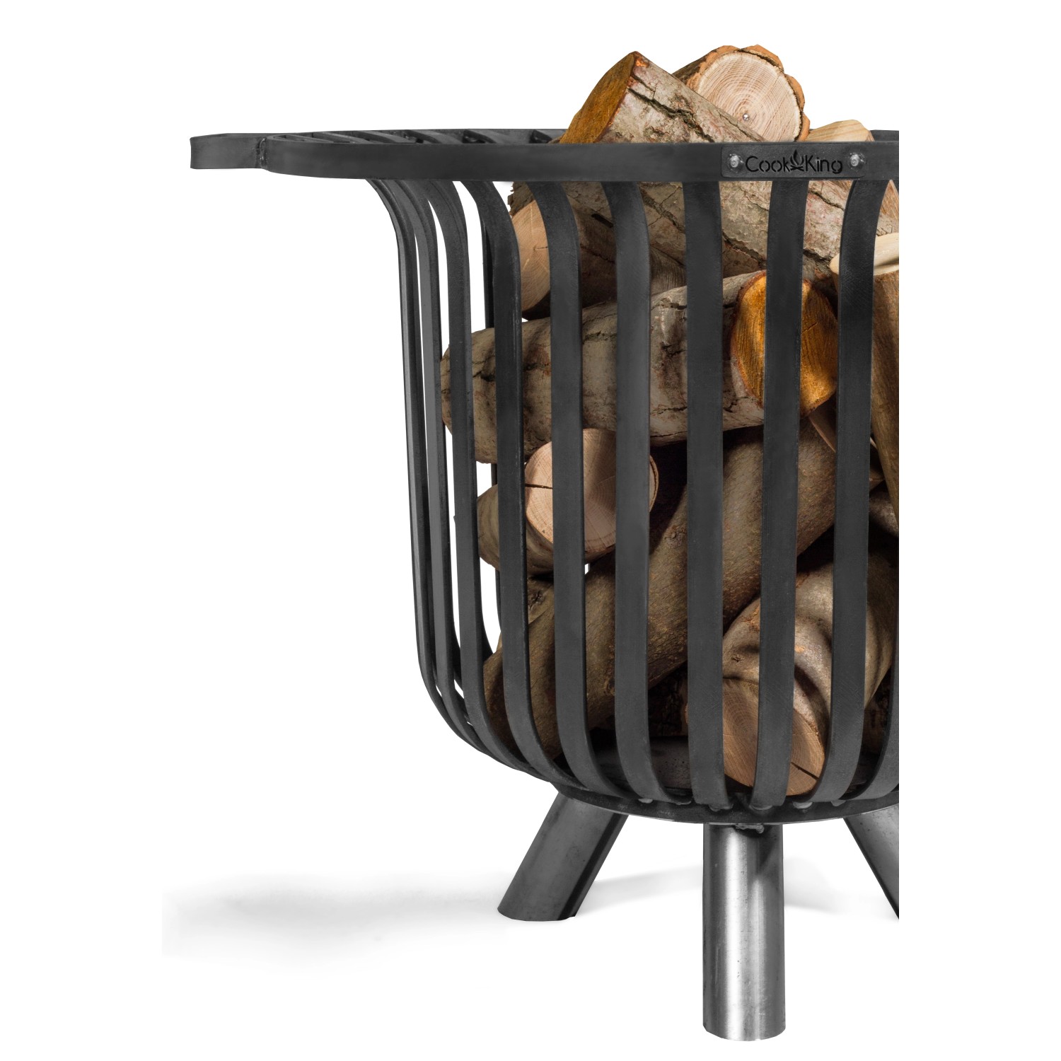 CookKing Feuerkorb Stahl Verona 60 cm x 60 cm x 52 cm Schwarz kaufen