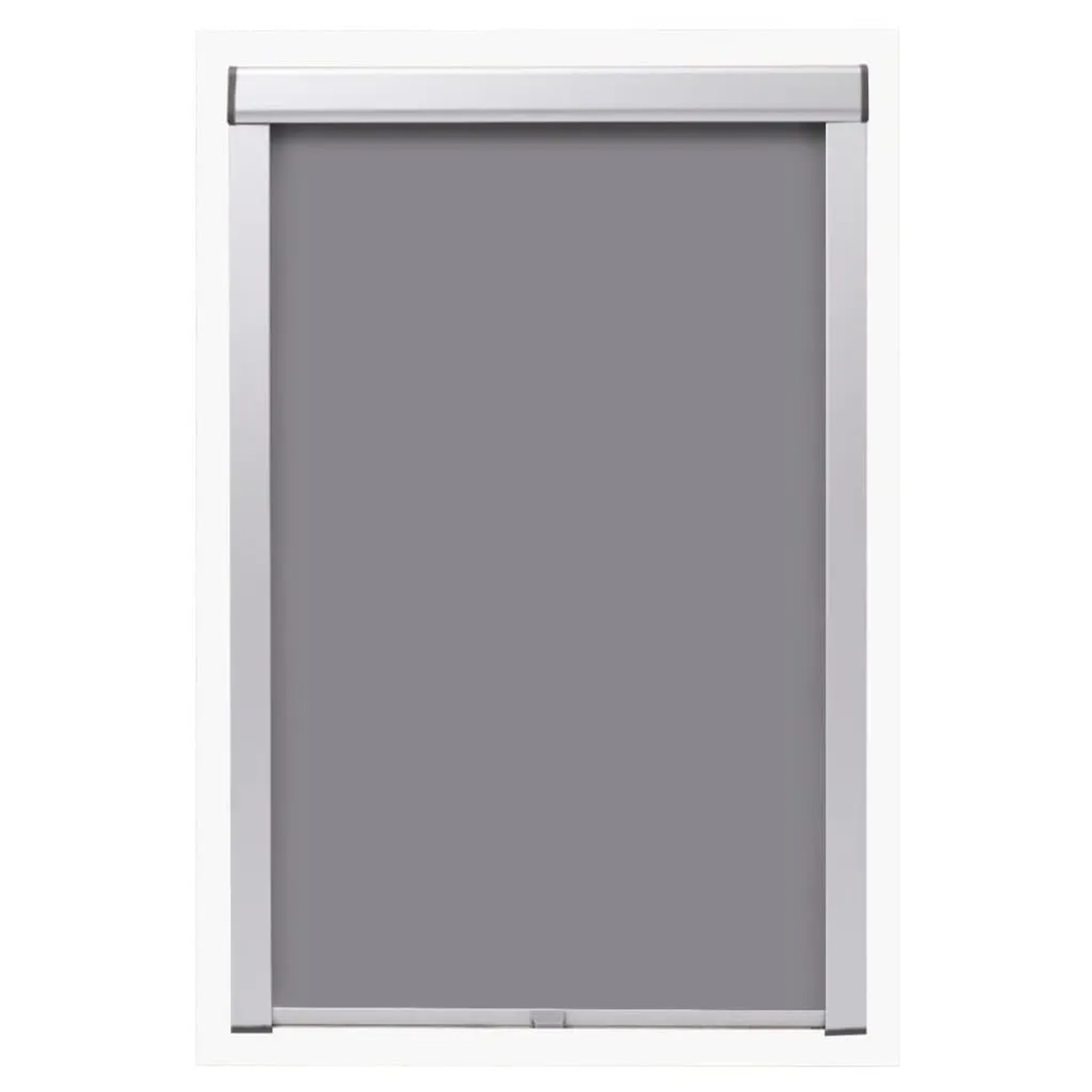 Graues Verdunkelungsrollo PK06 für Velux-Fenster, geeignet für Dachfenster. Sichtschutz und Abdunklung für Ihr Zuhause.
