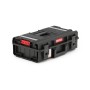 Schwarzer PROREGAL QBRICK Werkzeugkasten One mit Aluschienen, 15,5 Liter, bis 120 kg Traglast.