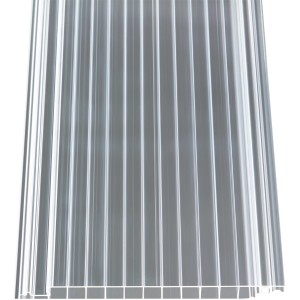 Transparente PC Hohlkammerpaneele Easy-click plus, 16 mm stark, für Kunststoffbedachung.