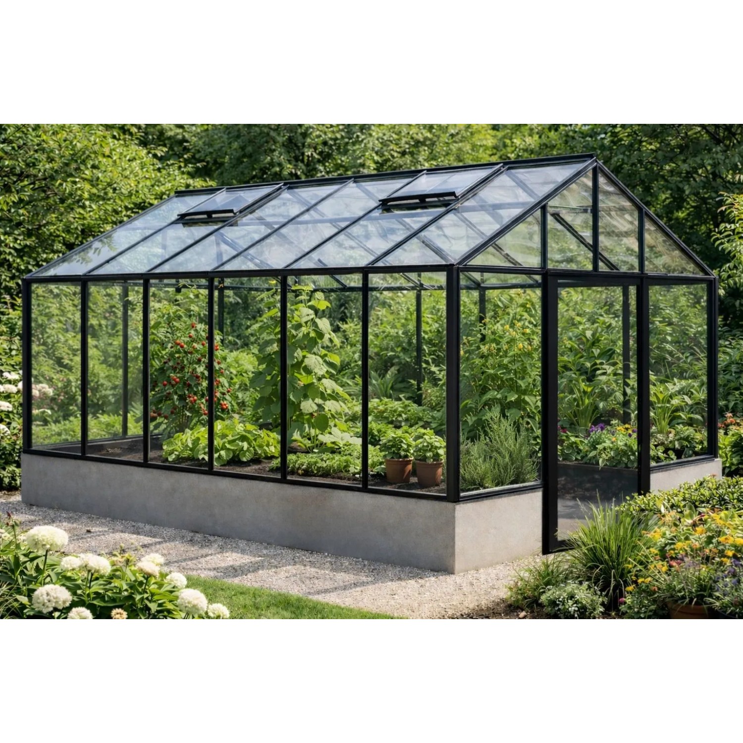Bloomcabin Premium-Qualität Gewächshaus für die Wandbasis GHWM5