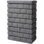 Garantia Wandtank Rocky Junior 300 l in dunkler Granit-Optik mit Wasserhahn.