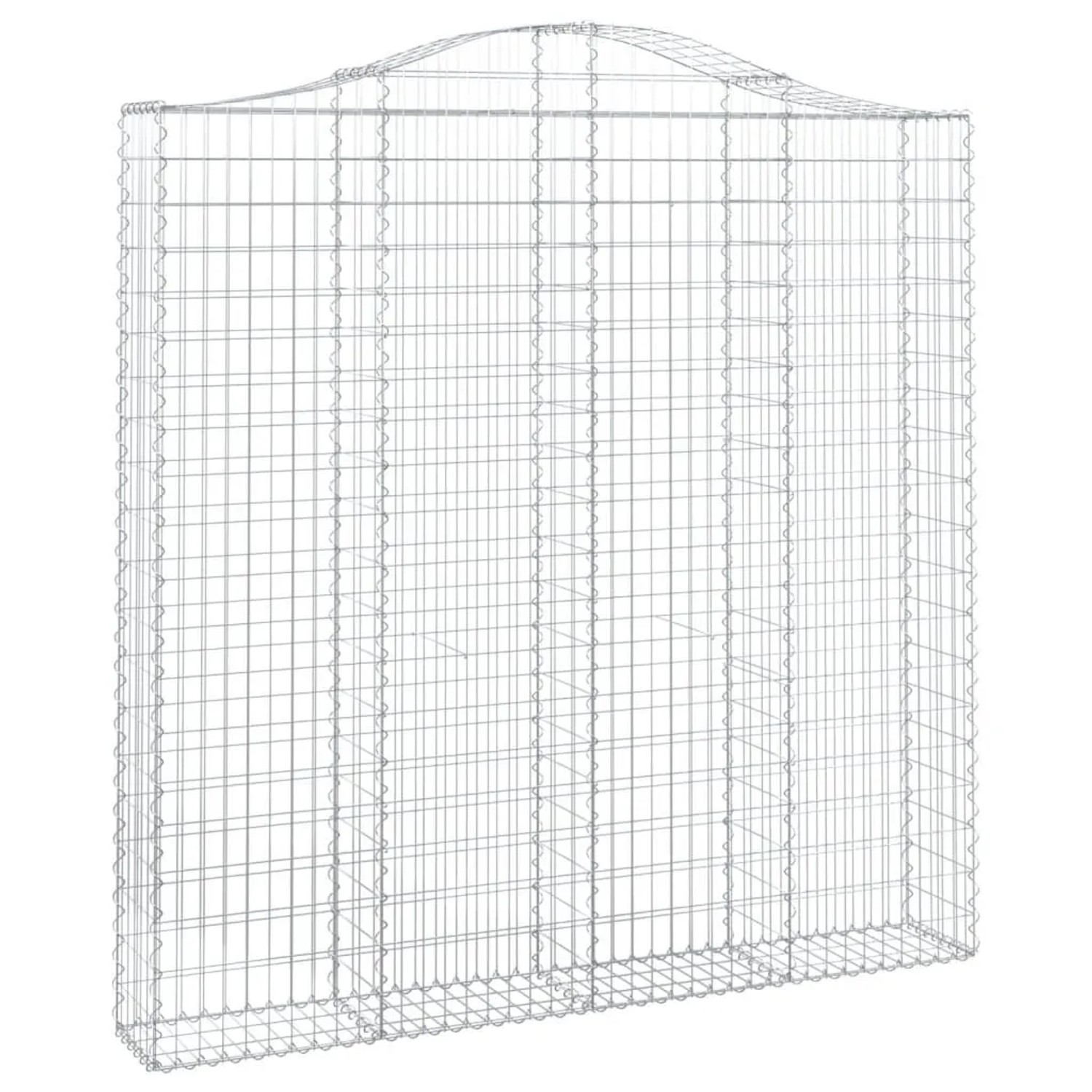 vidaXL Gabionen mit Hochbogen 4 Stk 200x30x200/220cm Verzinktes Eisen 3145537