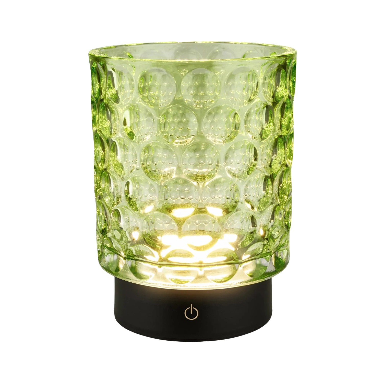 Brilo Akku-LED-Tischleuchte Sunora Glas Dimmbar Touch Grün