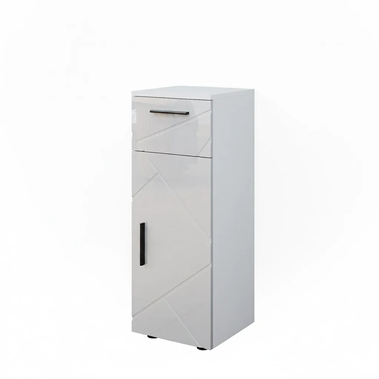 Vicco Midischrank Irma Weiß Hochglanz 30 x 81