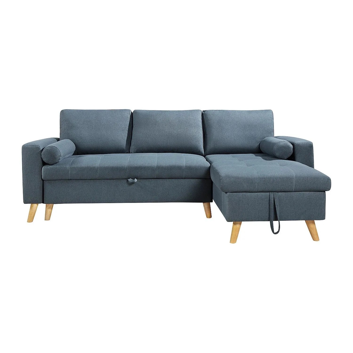 Vente-unique Schlafsofa Kori Blaugrün 225 cm