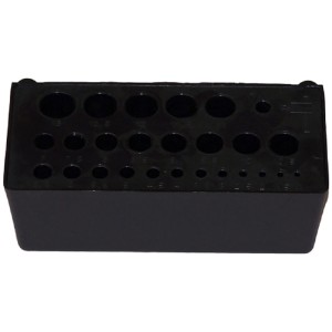 Küpper Systemhalter-Box für Lochwand mit 26 Löchern (1-13mm) zur Werkzeugaufbewahrung.