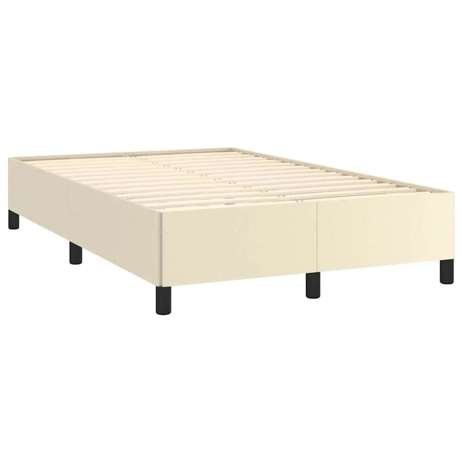 vidaXL Bettgestell ohne Matratze Creme 120x190 cm Kunstleder 379524 günstig online kaufen