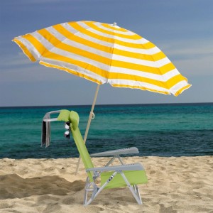 Relaxdays Liegestuhl Stahl Grün Klappbar 8-fach Verstellbar mit Nackenkissen 76,5 cm x 58 cm x 80 cm 3,9 kg