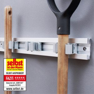 Wagner Wandhaken Double, 125x80x45mm, Stahl schwarz, zur Werkzeugaufhängung an der Wand.