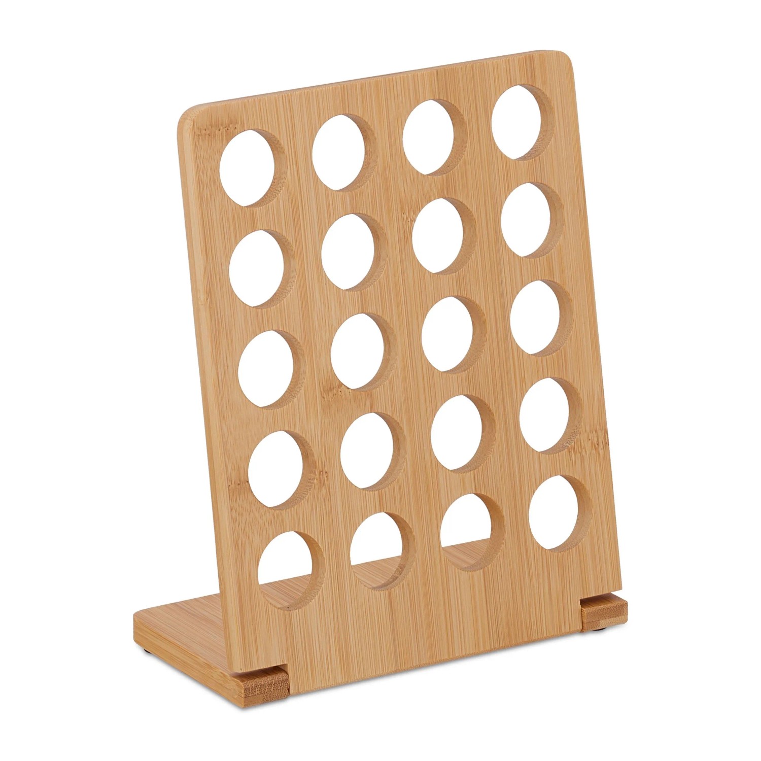 Relaxdays Kapselhalter Bambus Natur für Nespresso 23 cm x 18 cm x 9 cm 310 g