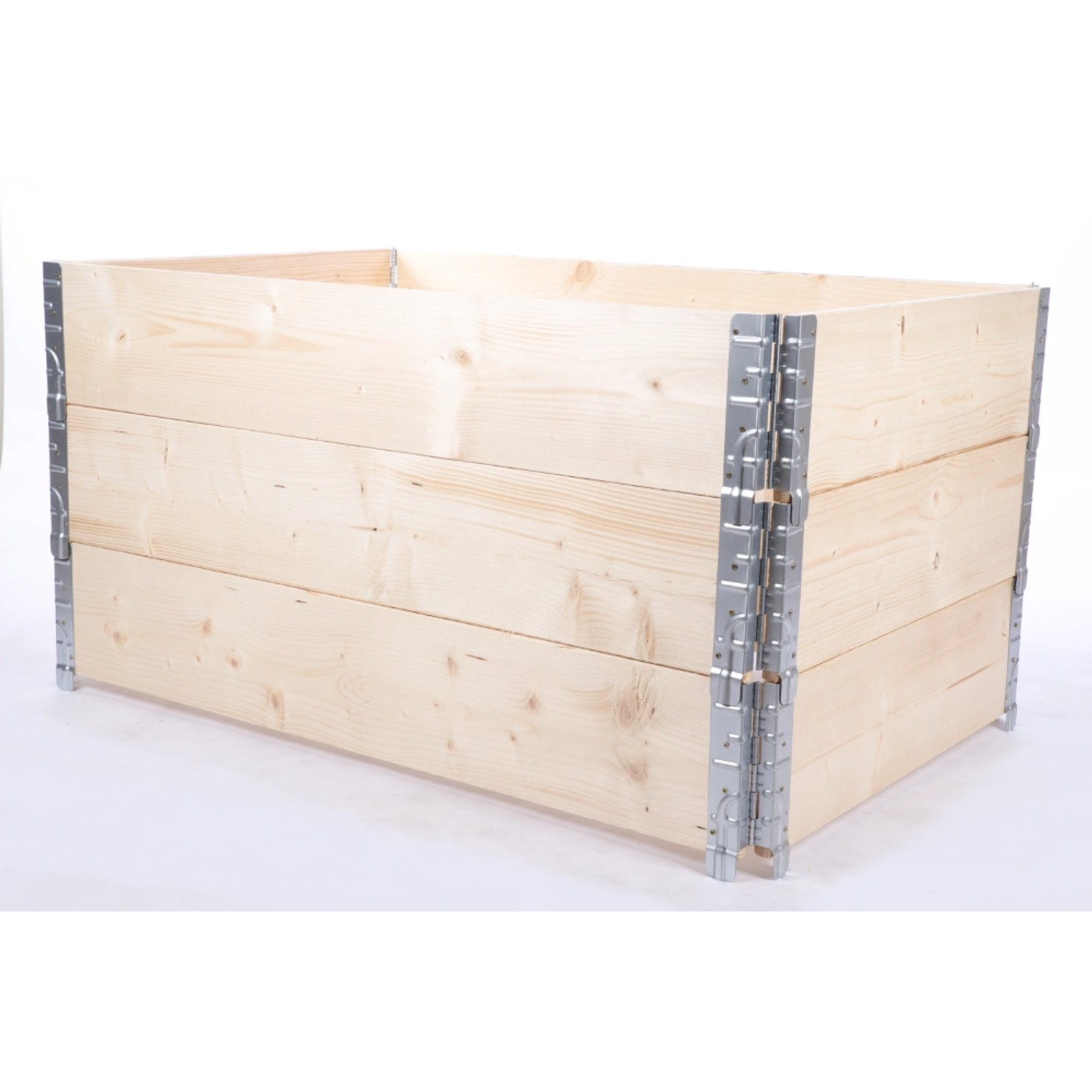 PROREGAL Hochbeetkisten GrowBox HxBxT 60x120x80cm 3 Ebenen Holz Natur günstig online kaufen