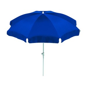 Blauer Schneider Balkonschirm Ibiza, Ø 240 cm mit Knickfunktion für flexiblen Sonnenschutz.