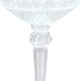 Globo LED-Tischleuchte Kristall, ø 12 cm, 26 cm hoch. Dekorative Außenleuchte mit USB-Ladekabel.