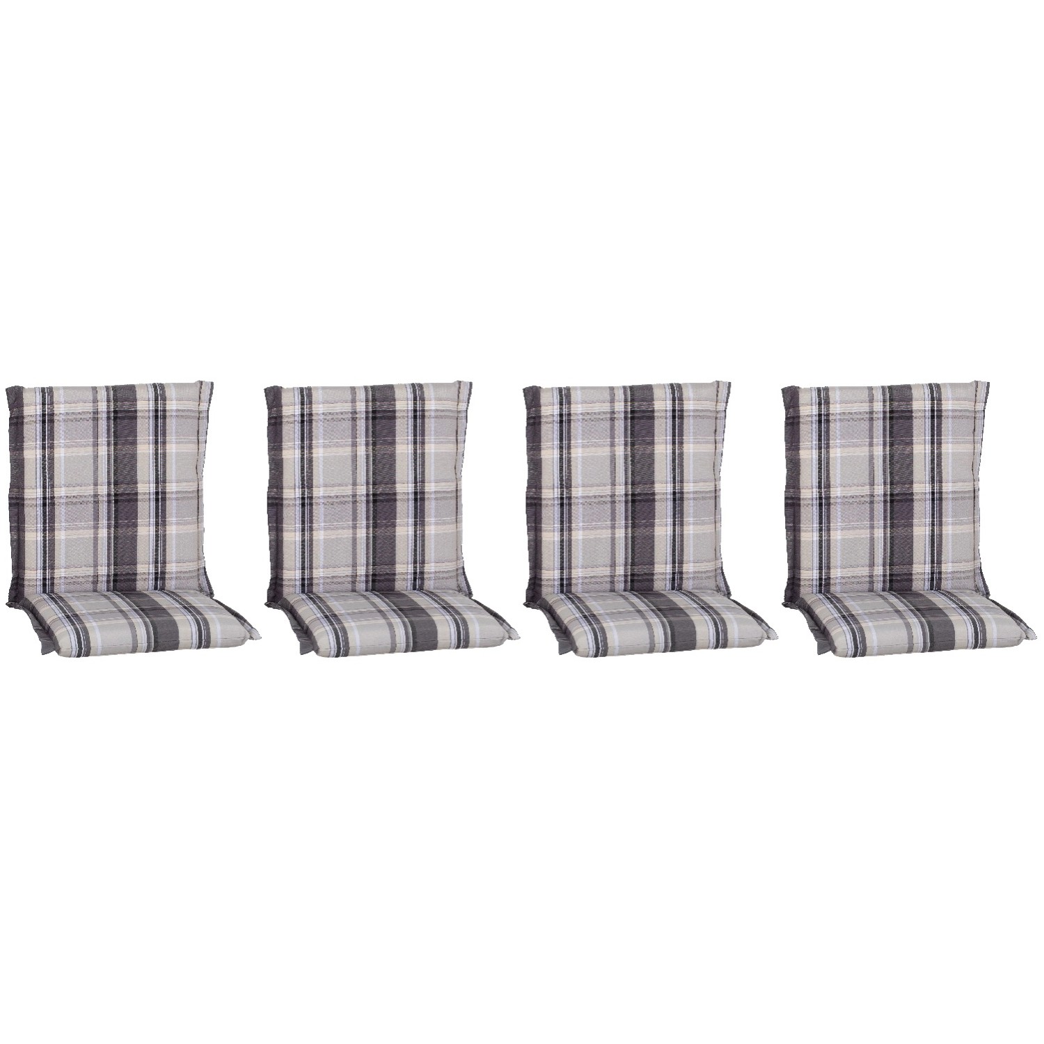 Beo Sitzauflage Niedriglehner Atika 4er-Set Karo Beige günstig online kaufen