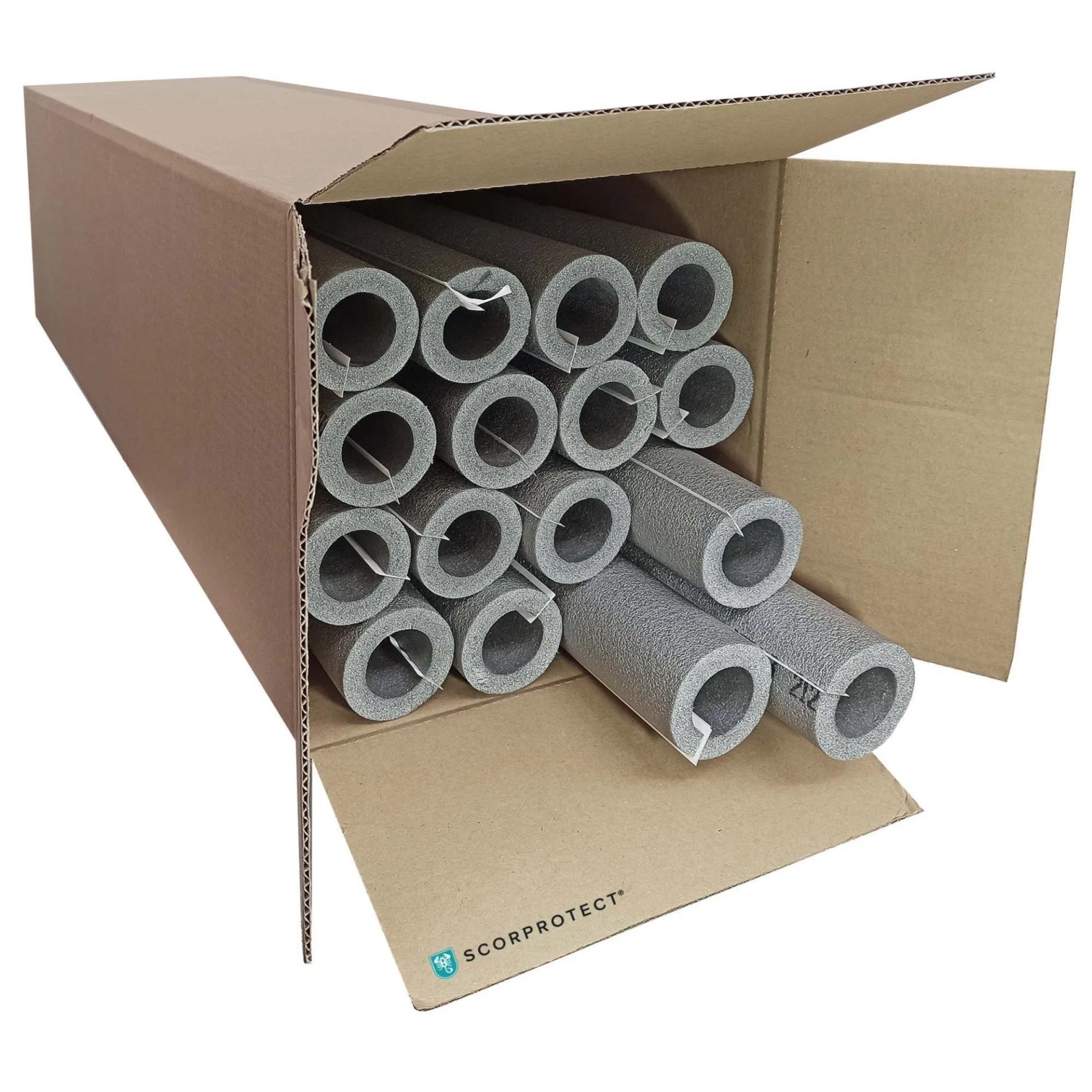Scorprotect Karton Graue PE Rohrisolierung Selbstklebend 35 X 13 X 1 Meter