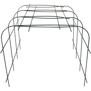 Bellissa Pflanzenstütze Annabelle, 2er-Set, grün. Rankhilfe aus Metall für Garten und Hochbeet.