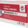Stema Deichselbox 15L im Karton, Zubehör für Autoanhänger zur Aufbewahrung von Werkzeug und Gurten.