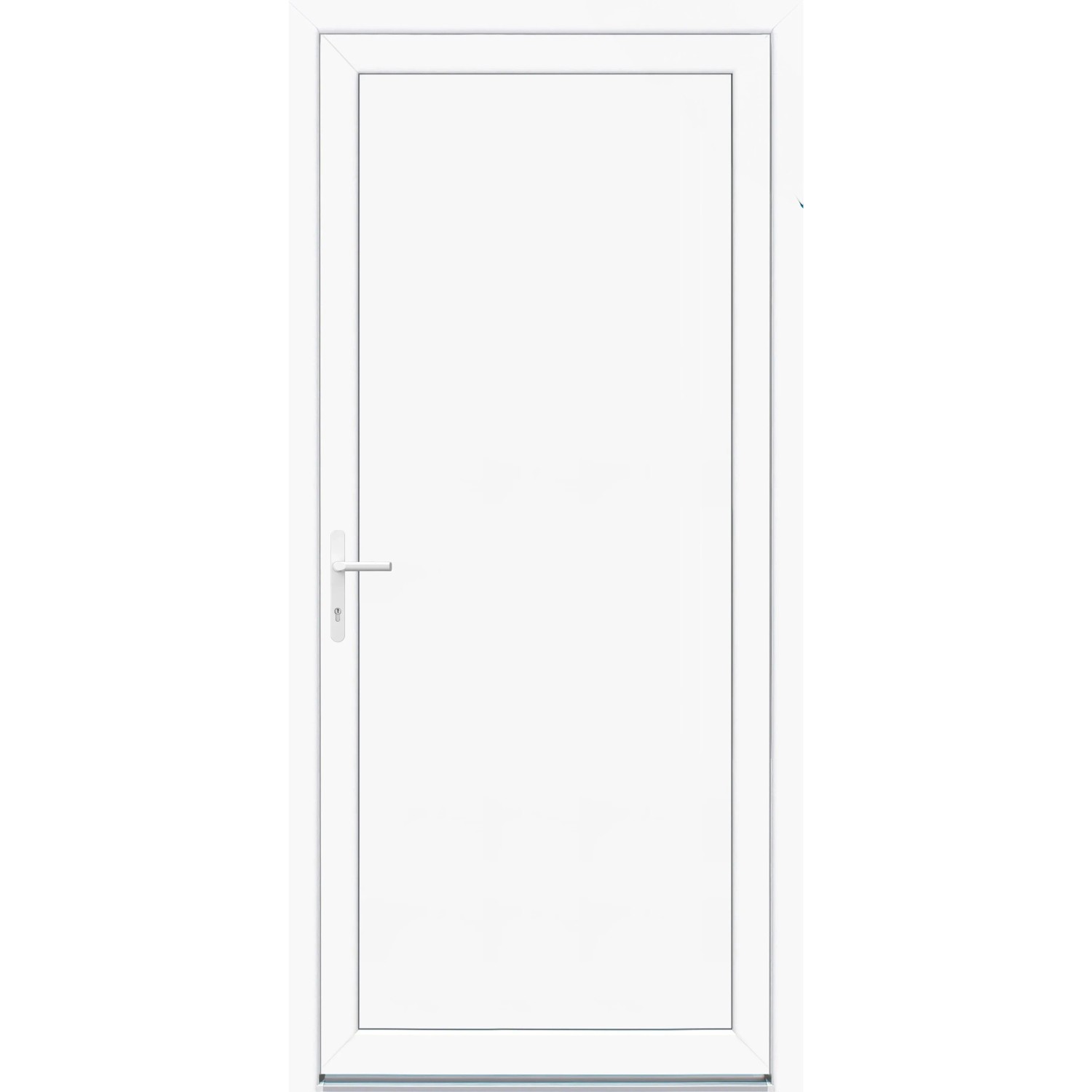 Panto Nebeneingangstür K500 Weiß 98 cm x 198 cm DIN L