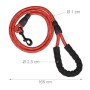 Relaxdays Hundeleine Nylon Rot Gepolstert Reflektierend 150 cm_4