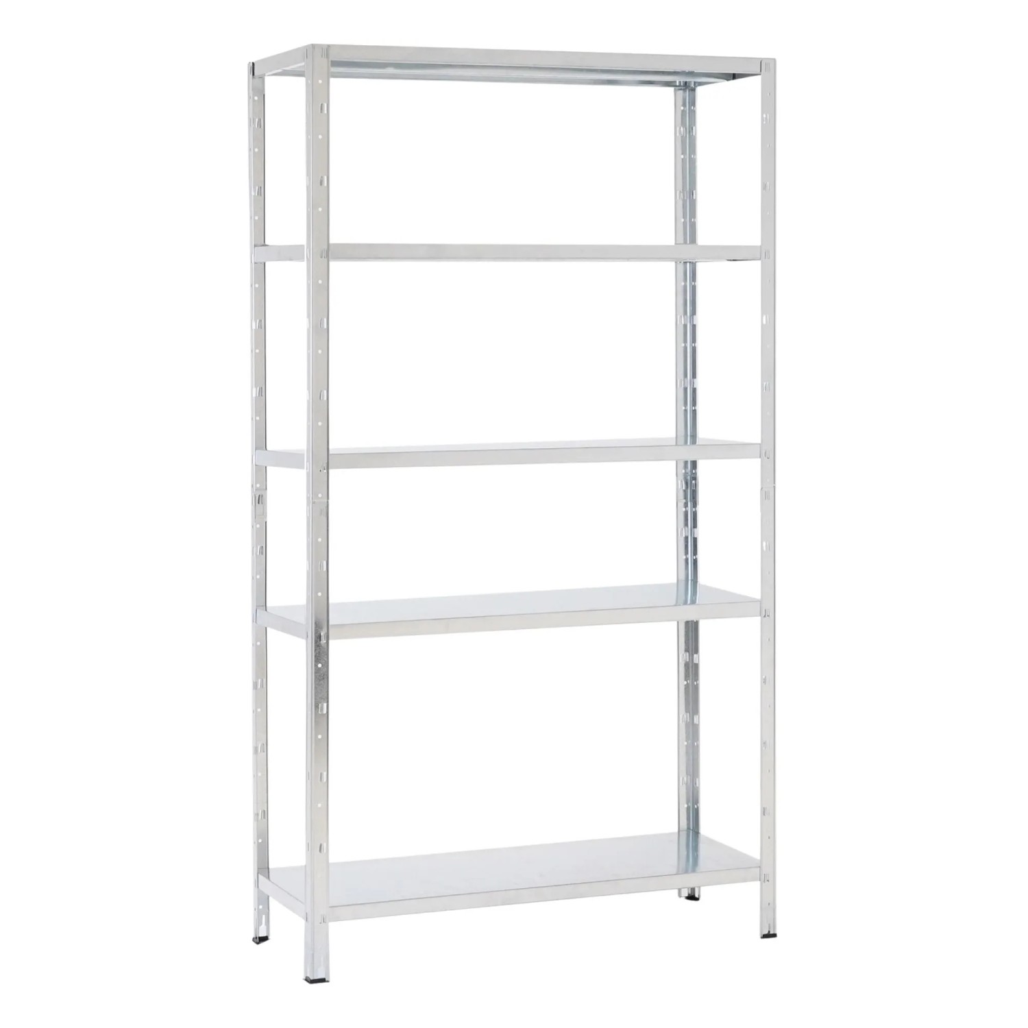 PROREGAL Schwerlastregal Ares HxBxT 180x100x40cm 5 Stahlplatten-Ebenen Fachlast 125 kg  Verzinkt
