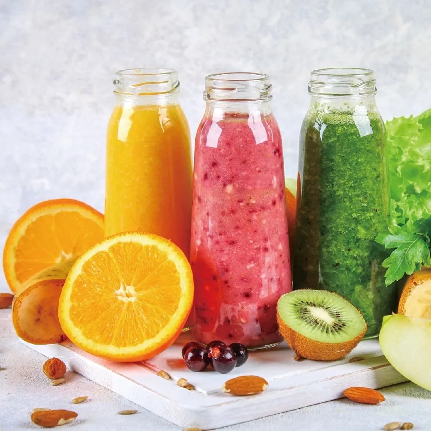 Art Universe Glasbilder Smoothie Variation 60 x 60 cm