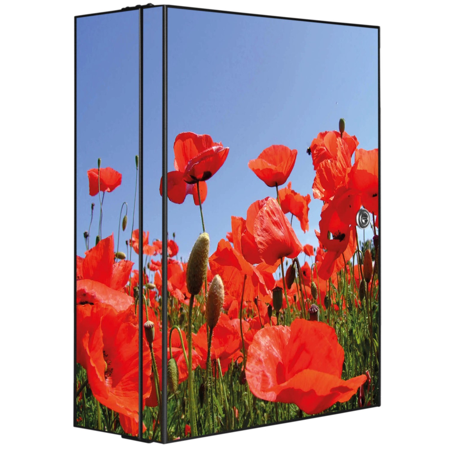 Banjado XXL Medizinschrank Abschliessbar 35x46x15cm Arzneischrank Anthrazit günstig online kaufen