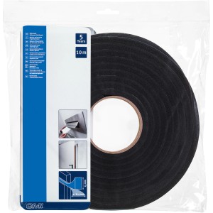 CMI Universal Schaum-Dichtband, anthrazit, 10m Rolle. Dichtung für Fenster und Türen.