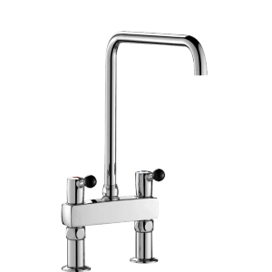 Delabie Standarmatur 2-Loch Schwenkauslauf Ø22 L300 H380, 100 l/min
