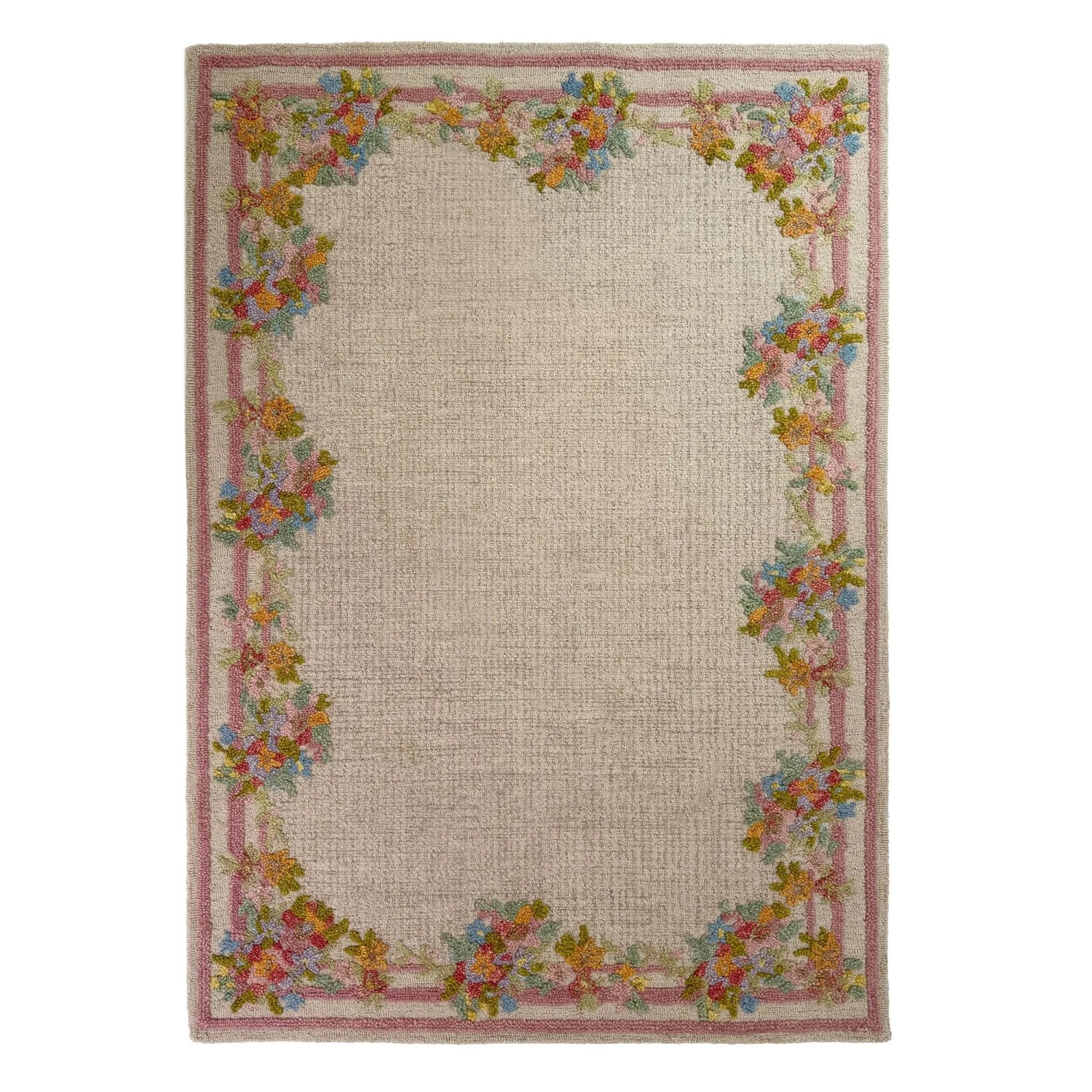 Flair Rugs Wollteppich Elise Floral Wool 140 cm x 200 cm Mehrfarbig