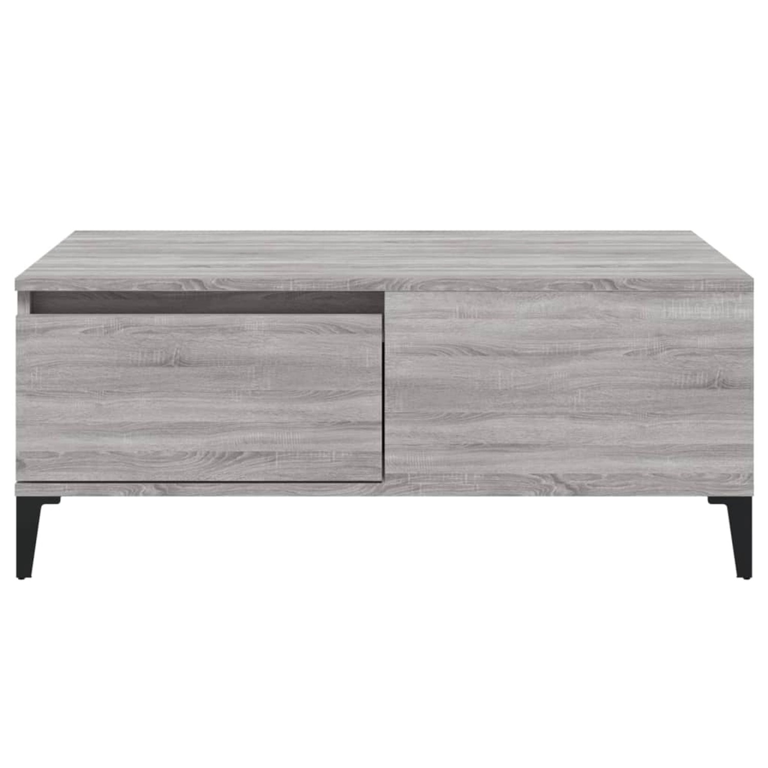 Moderner vidaXL Couchtisch in Grau Sonoma mit Schublade, 90x50x36,5 cm.