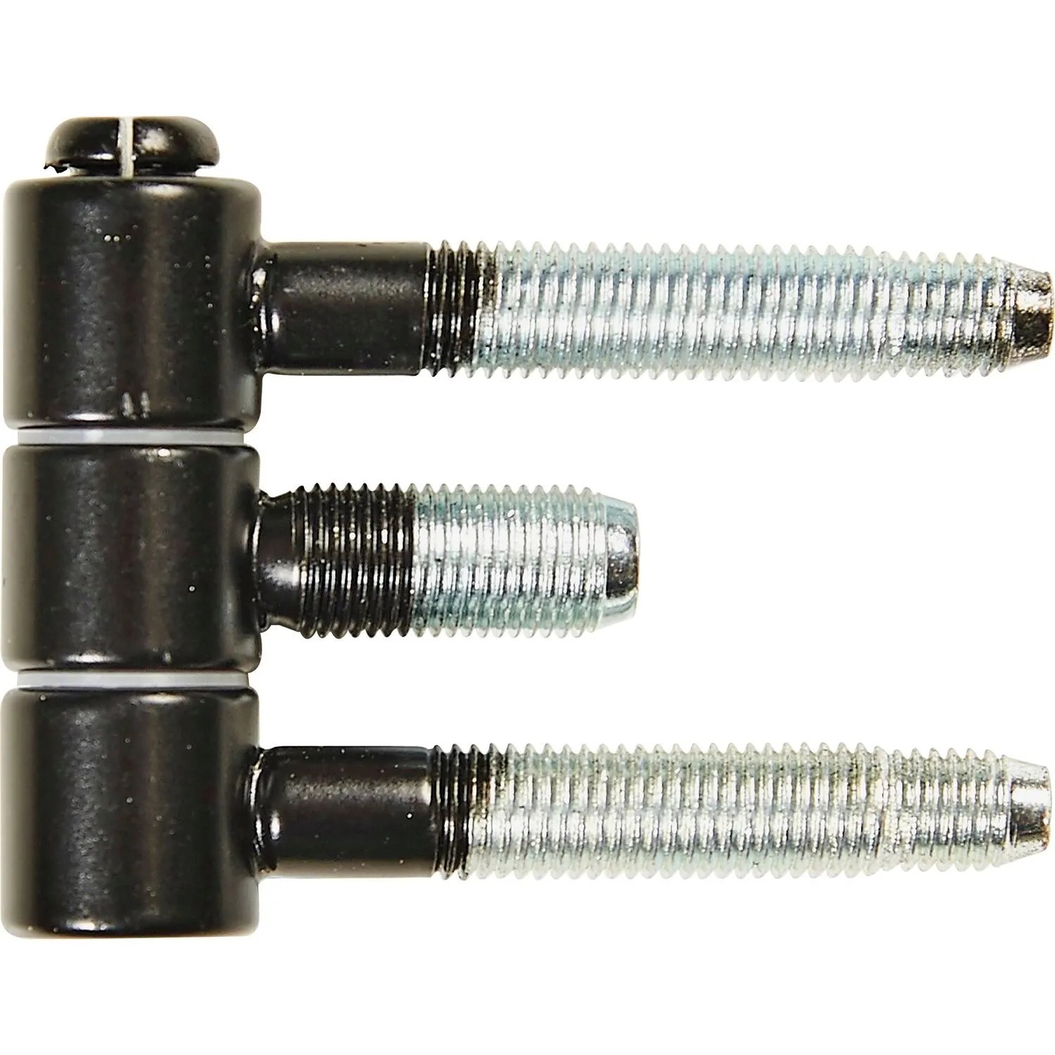 Sfs Stahlzargenband Türband 3-teilig Einbohrband 16x46,7 mm Stahl Schwarz