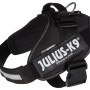 Schwarzes Julius K-9 IDC Hundegeschirr Gr. 2 (L-XL) mit reflektierenden Elementen.