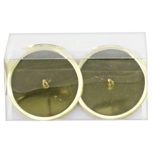 Adventskerzenhalter aus Metall, 4 Stück, goldfarben, für Weihnachtsdekoration.