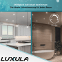 LUXULA LED Downlight 6er Set in Küche und Bad, dimmbar und mit einstellbarer Farbtemperatur.