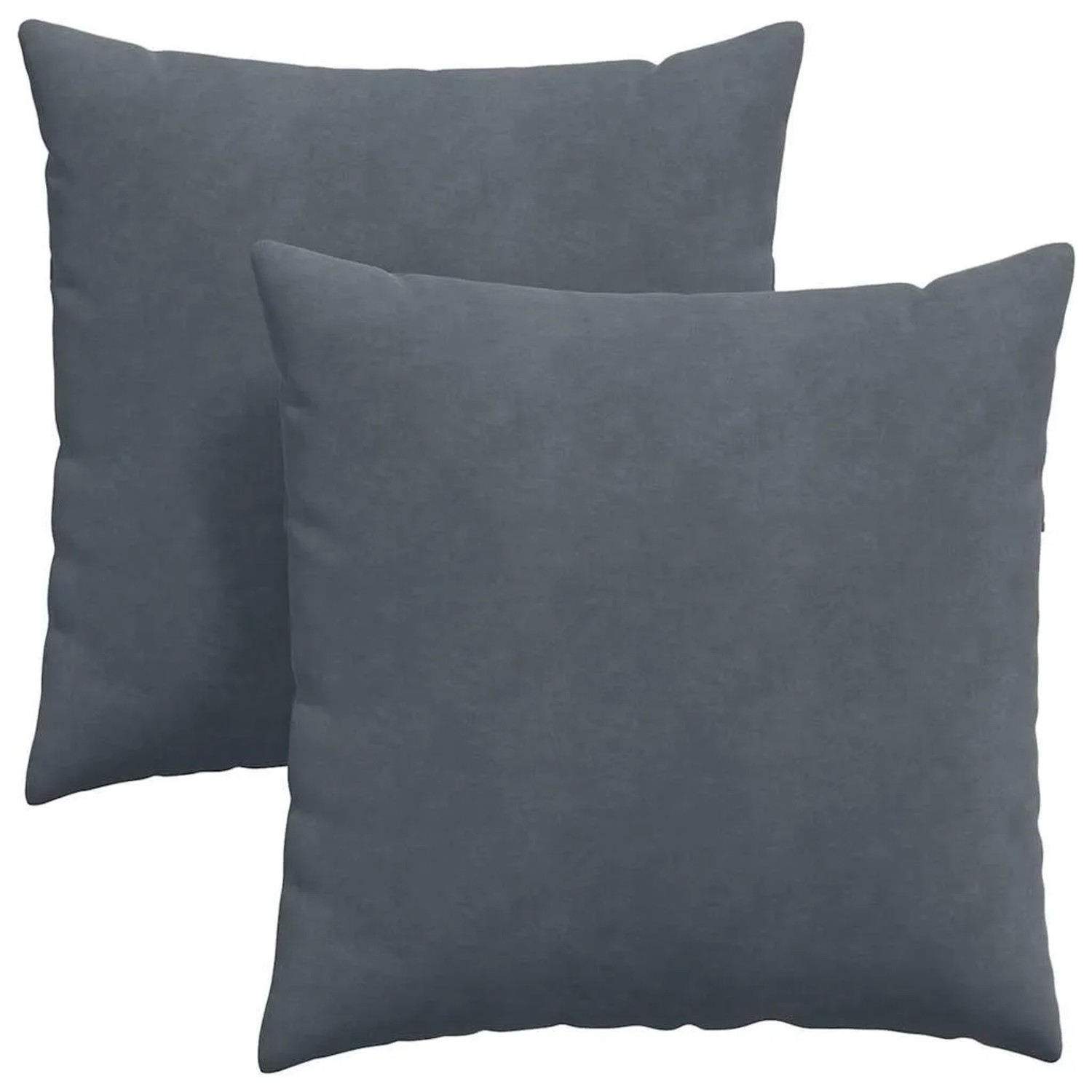 vidaXL Sofakissen 2 Stück Dunkelgrau 60 x 60 cm Cordstoff 42014015