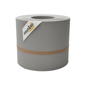 zaunzu Sichtschutz Premium Steingrau, 26m Rolle für Doppelstabmattenzaun.