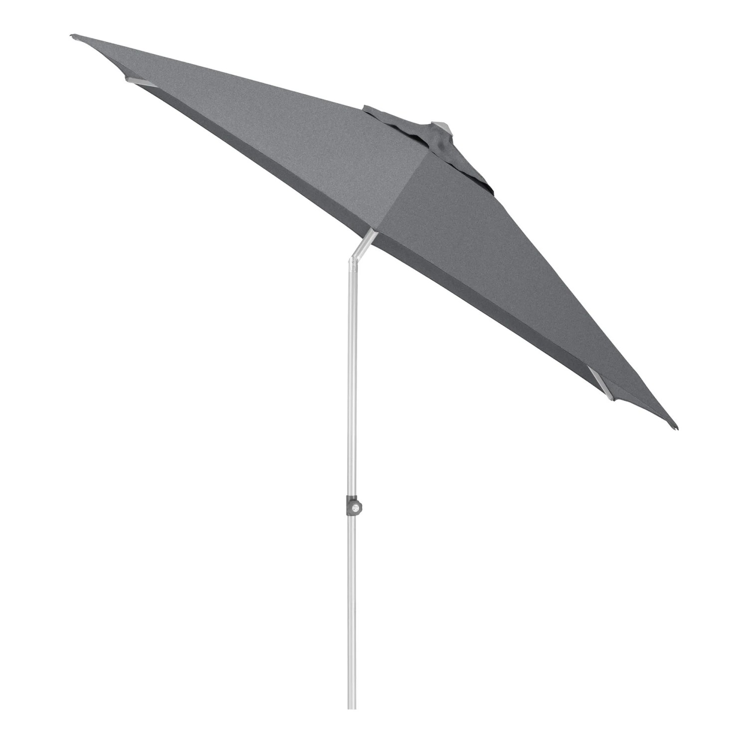 Kettler Marktschirm Ø 300 cm Silber-Anthrazit mit Push-Up Mechanik