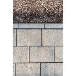 Diephaus L-Bordstein, grau, 24x40x18x6 cm, zur Flächeneinfassung im Garten.