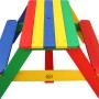 Axi Nick Picknicktisch Regenbogen, farbenfroher Kindertisch für Spiel & Spaß im Garten.