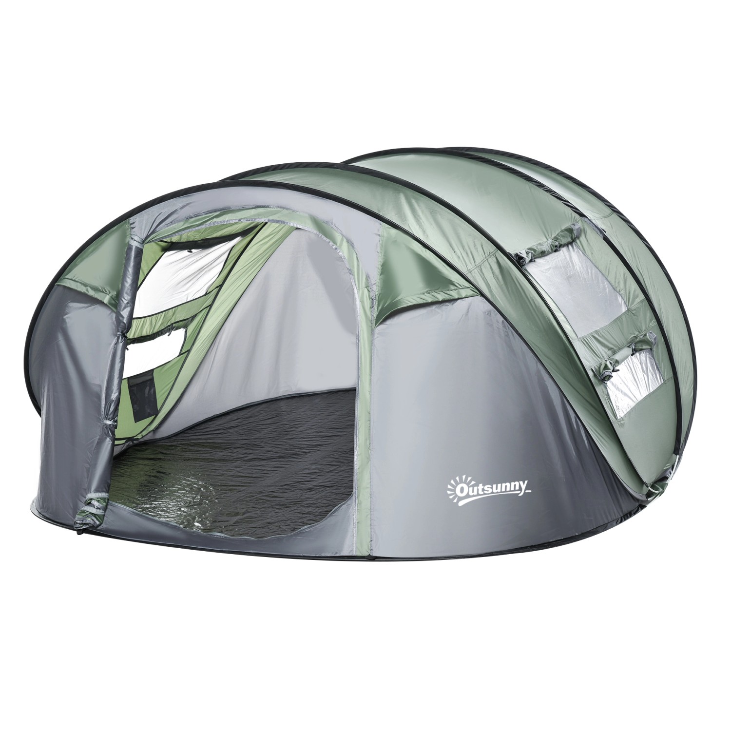 Outsunny Campingzelt für 4-5 Personen 263,5L x 220B x 123H cm günstig online kaufen
