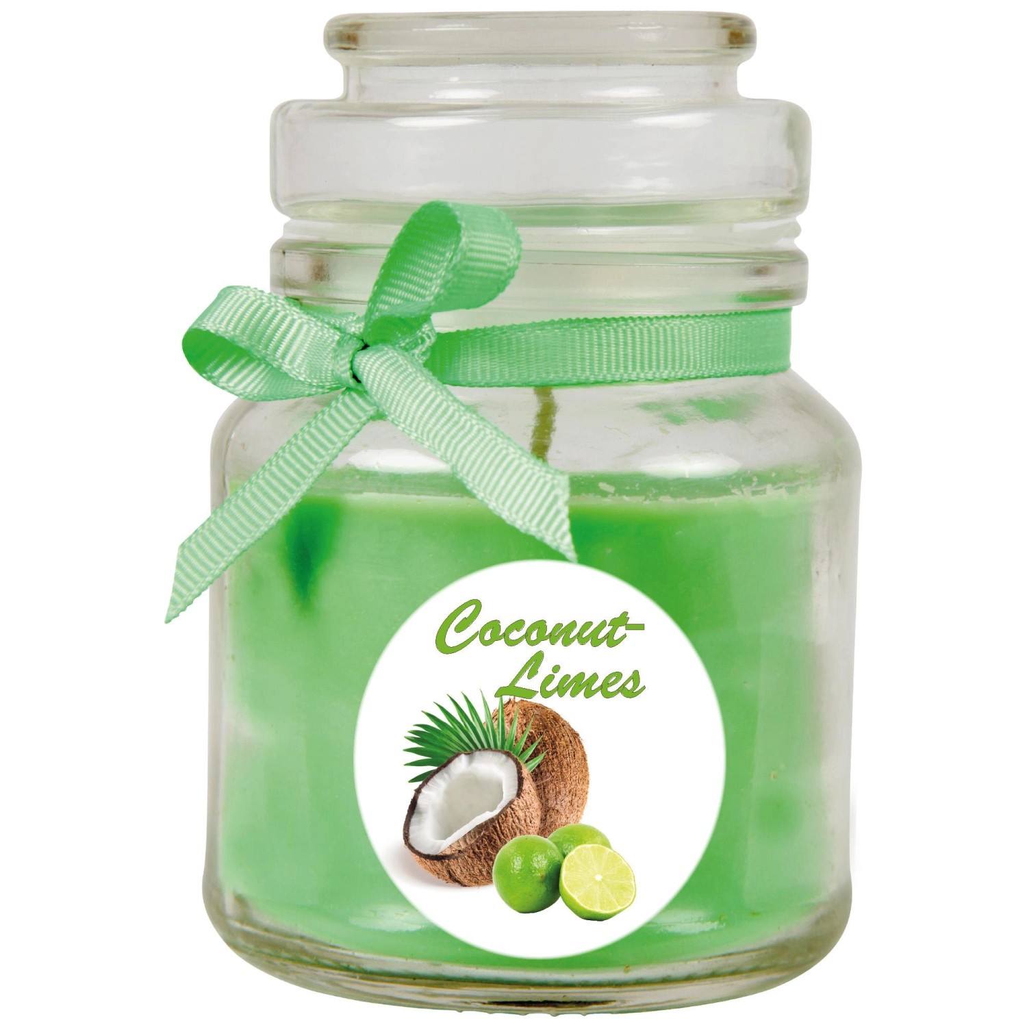 HS Candle Duftkerze & Glas Duft Bild Bonbon Ø7 cm Coconut Limes günstig online kaufen