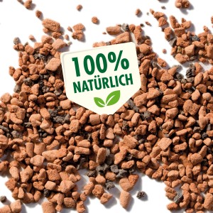 Seramis Spezial-Substrat für Palmen, 7 l, mit Hinweisschild "100% natürlich".