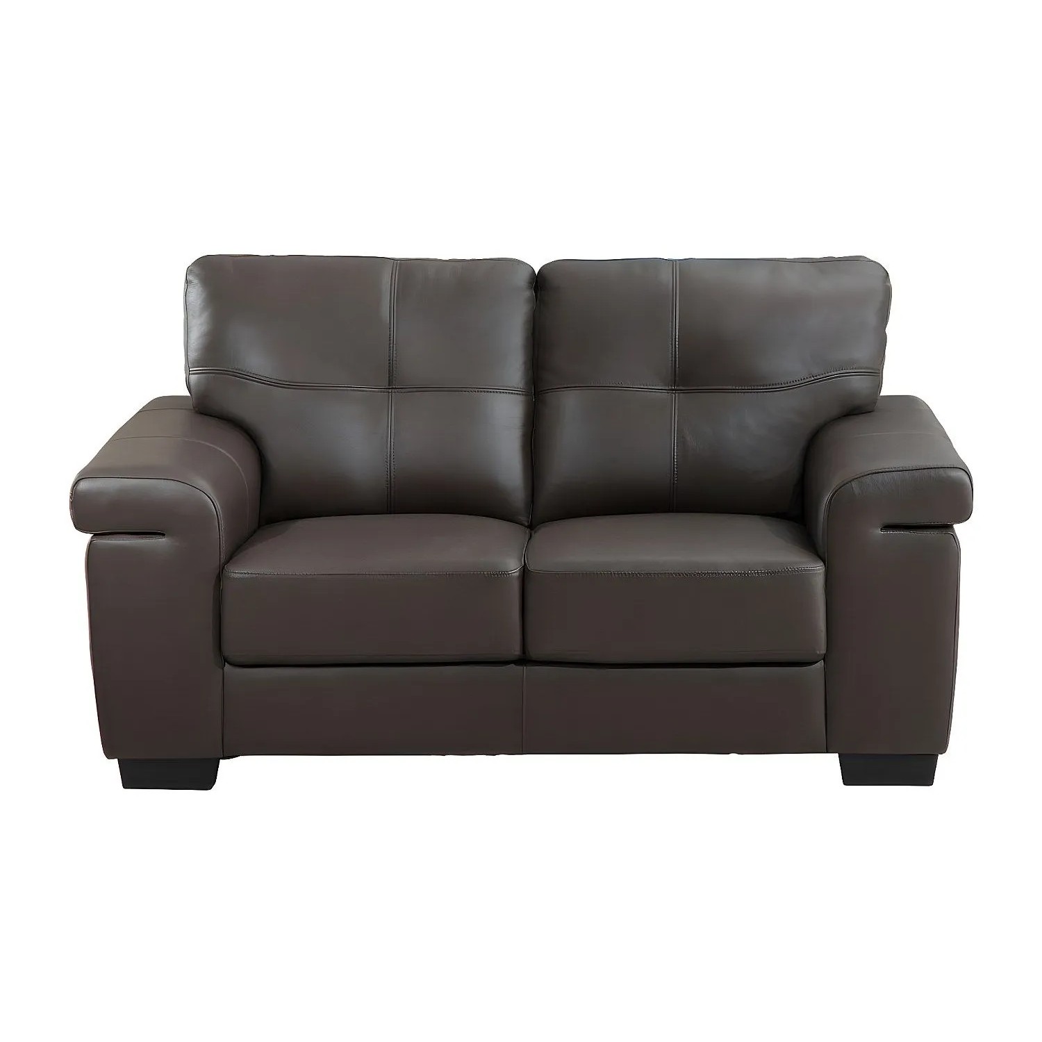 Vente-unique Sofa Ohne Schlafmöglichkeit Hazel Schokoladenbraun 161 cm